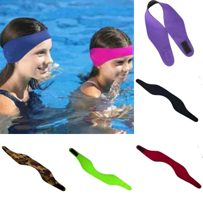 Diadema para natación de neopreno personalizada/banda para oreja para natación