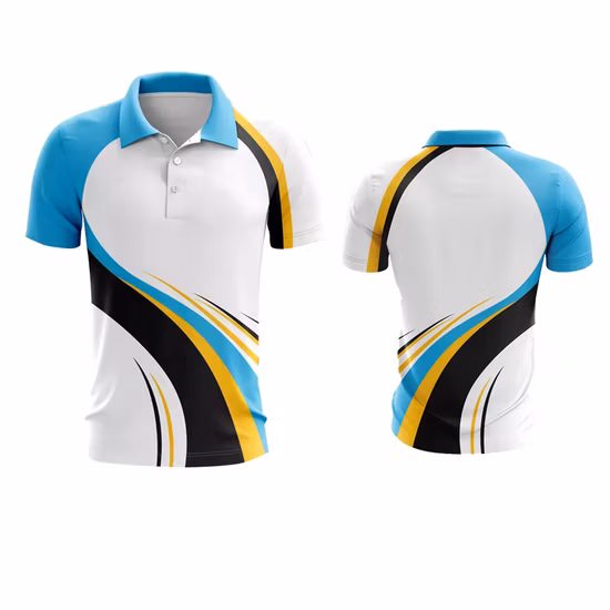 Polo personalizado para hombre, polos en blanco de algodón mercerizado doble